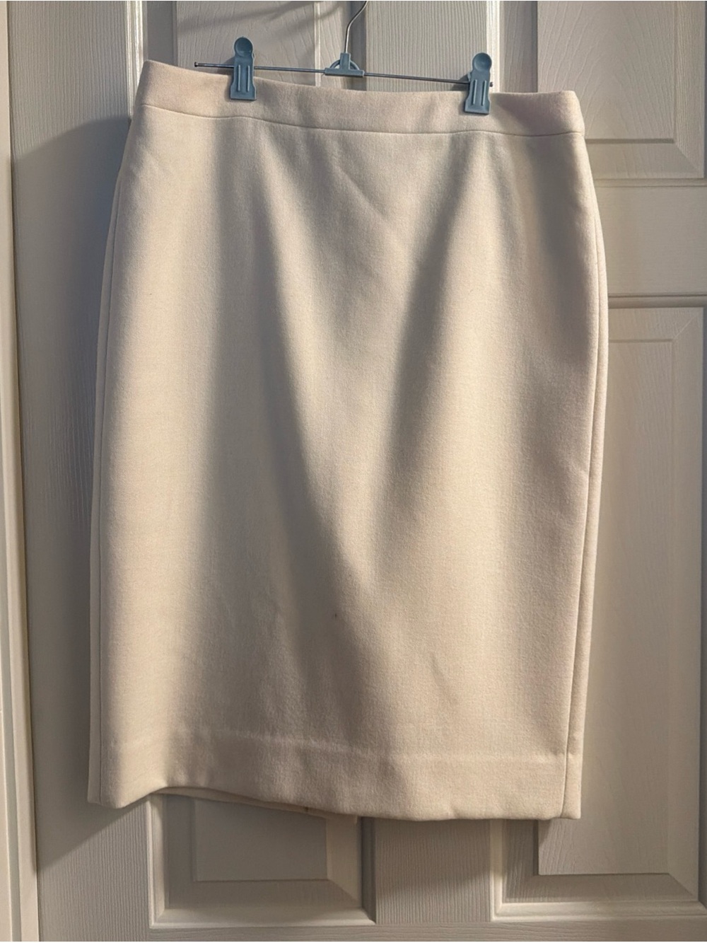 J. Crew Cream-Colored Pencil Skirt